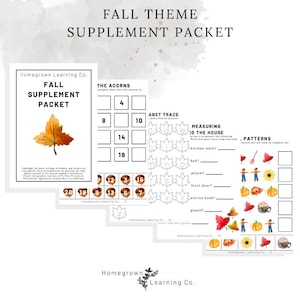 Fall Supplement Packet (Pre-K/Kindergarten)