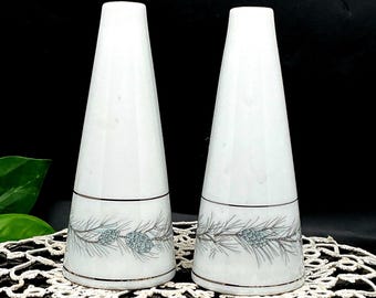 Vintage Porcelain Salt and Pepper Shakers, Pine Cone Design, Japan