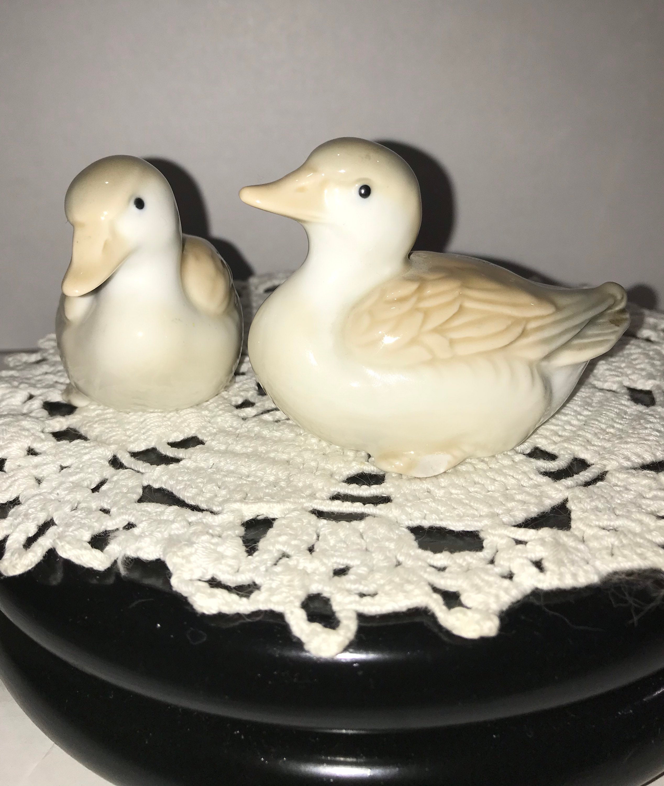 Pair Of Small HOMCO Japan Beautiful Porcelain Duck Figurines Etsy