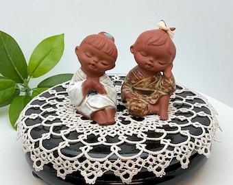 陶器製 母親と子供のフィギュア 約25cm Kaiser “Mother and Child/Mutter un Kind” White Porcelain