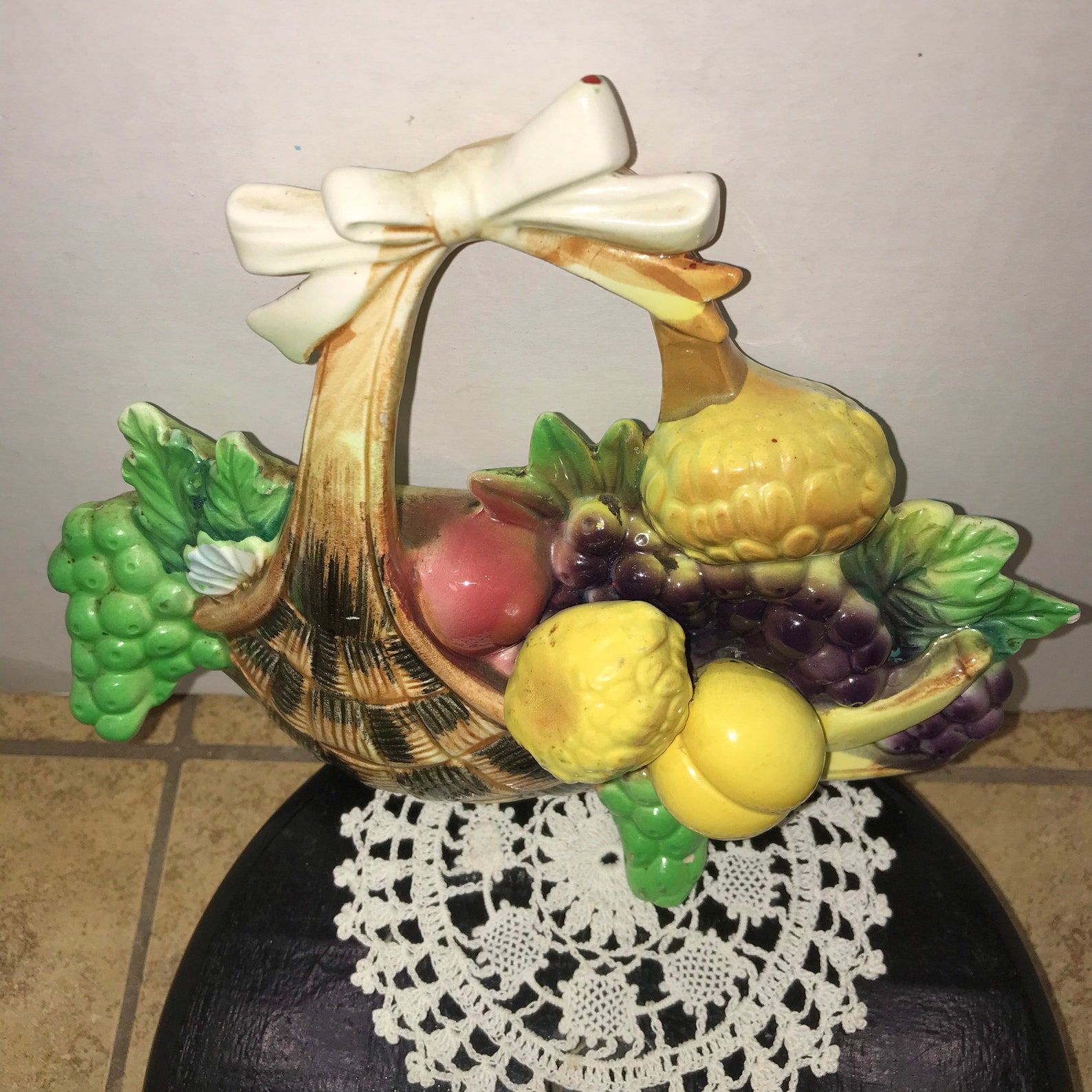 vintage ceramic fruit