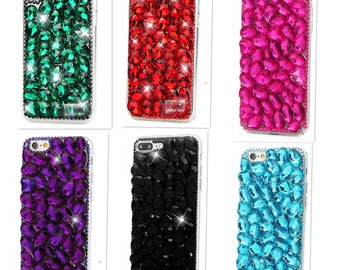 Luxury Crystal Rhinestone Bling Glitter Diamond Phone Case For iPhone 15/14/13/12/11/Galaxy S23/S22/S21/S20/Note 20/10/9/8