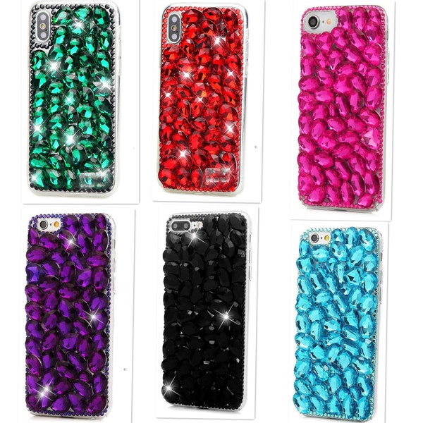 Luxury Crystal Rhinestone Bling Glitter Diamond Phone Case For iPhone 15/14/13/12/11/Galaxy S23/S22/S21/S20/Note 20/10/9/8