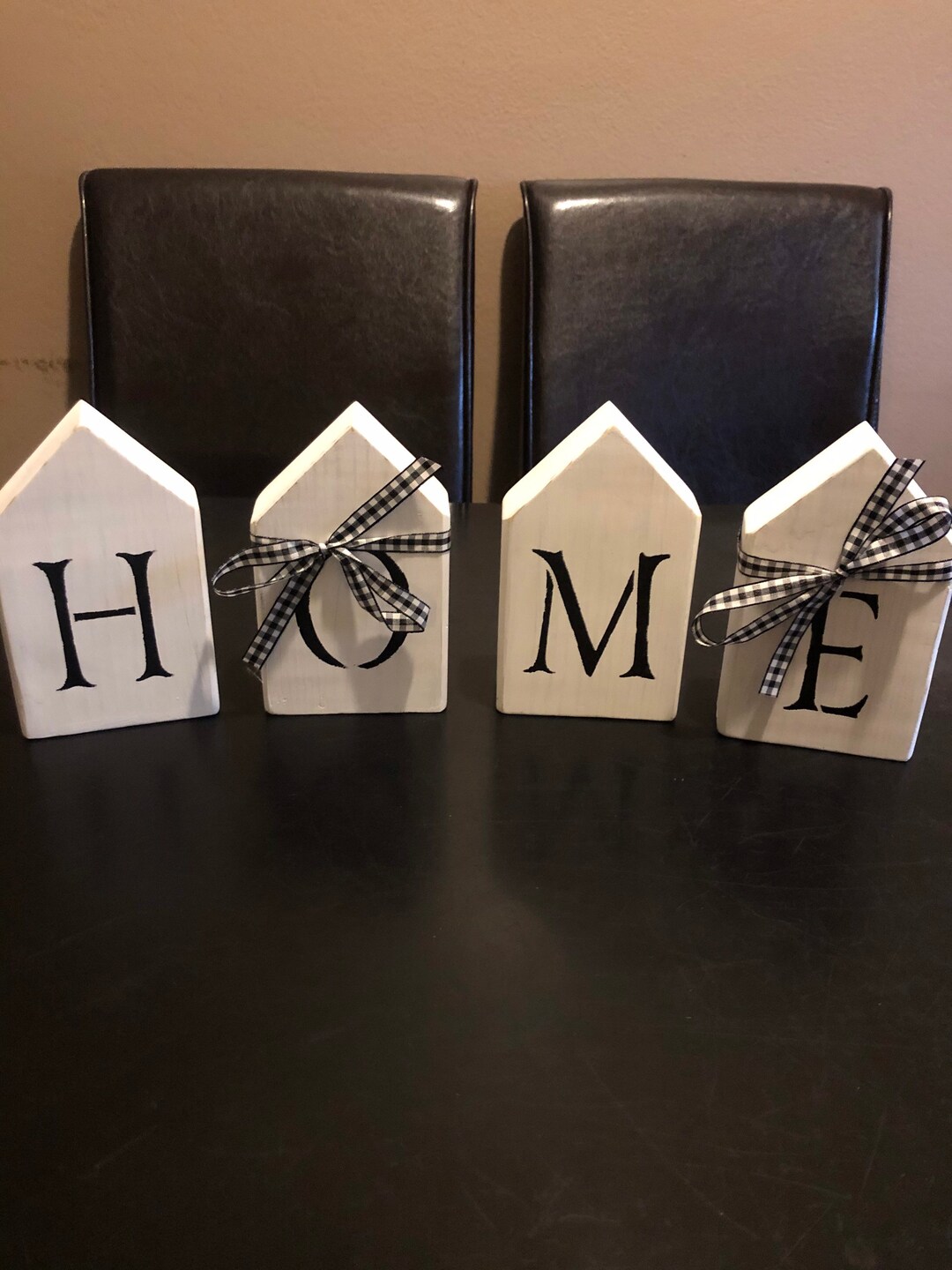 House Shaped Home Block Sign - Etsy