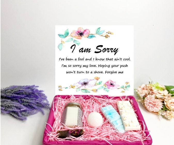 Personalised Apology Gift Set For Her I'm Sorry Gifts Etsy