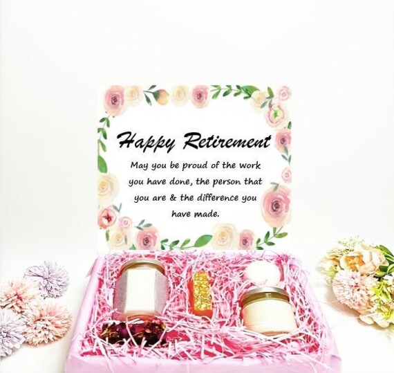 Happy Retirement Gift Box Retirement Gift Retirement Gifts Etsy