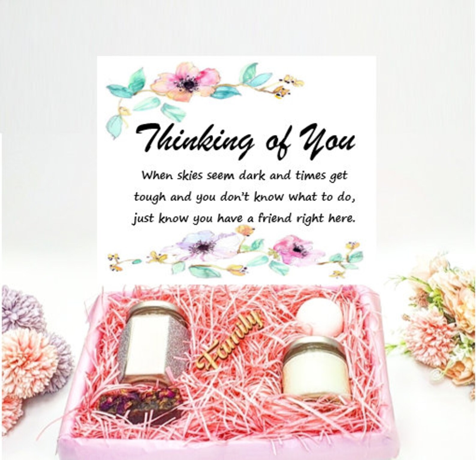 Personalised Thinking of You Gift Box With Sympathy Gift Box Etsy