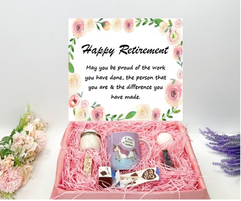 Happy Retirement Gift box Retirement Gift Retirement Gifts Etsy