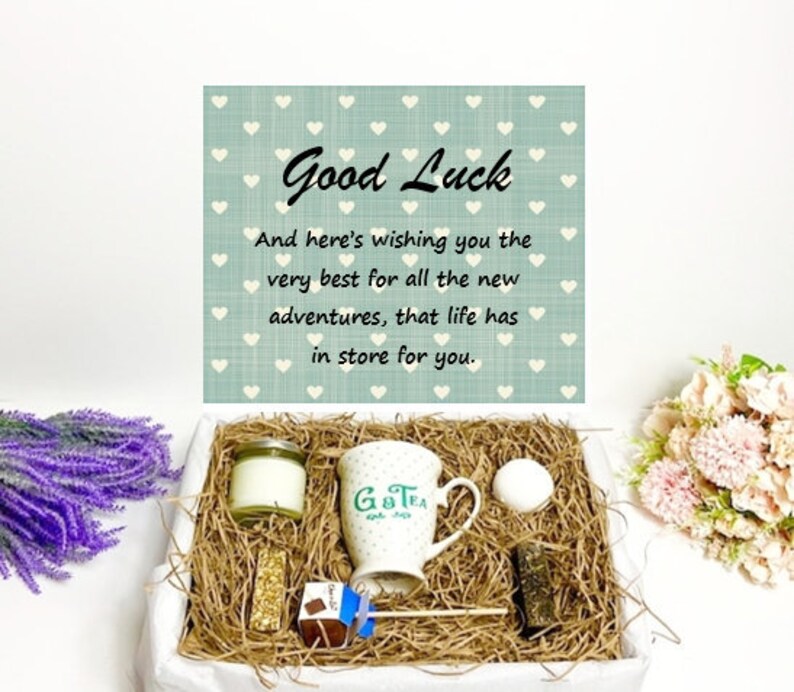 Good Luck Candle Gift Box Good Luck New Job Leaving Gift Etsy UK