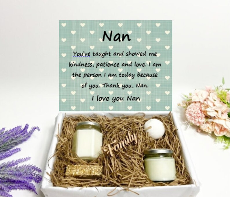 Personalised Gift For Nan Nan Birthday Gift Nanny Candle Etsy