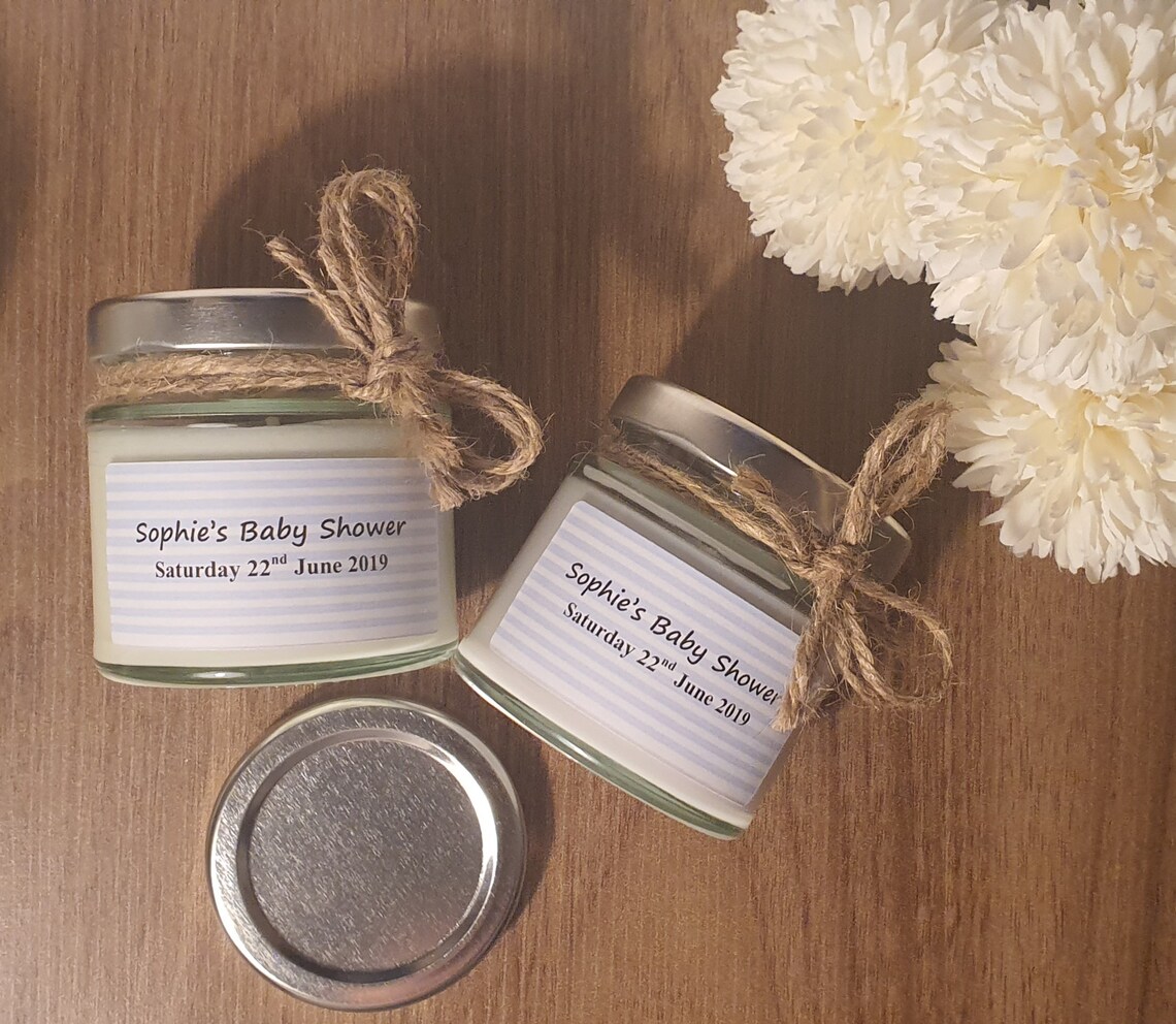 Rustic Baby Shower Favors Baby Shower Favours Candles Etsy