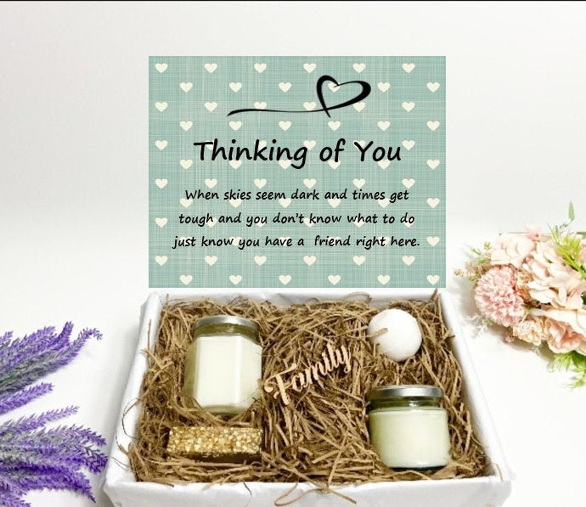 Personalised Thinking of You Gift Box With Sympathy Gift