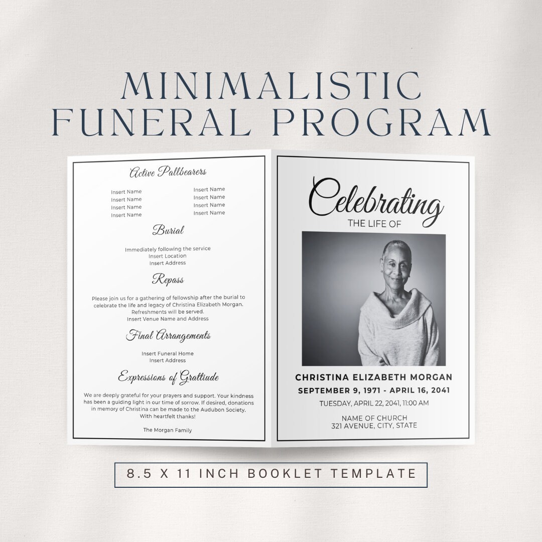 minimalistic-funeral-program-12-page-booklet-editable-in-canva-instant-digital-download-etsy