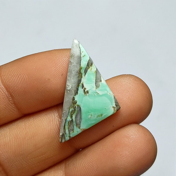 Variscite Cabochon Gemstone / American Variscite Cabochon / Utah Variscite Cabochon / Fancy Shape Cabochon /  29x16x4mm /  9Ct