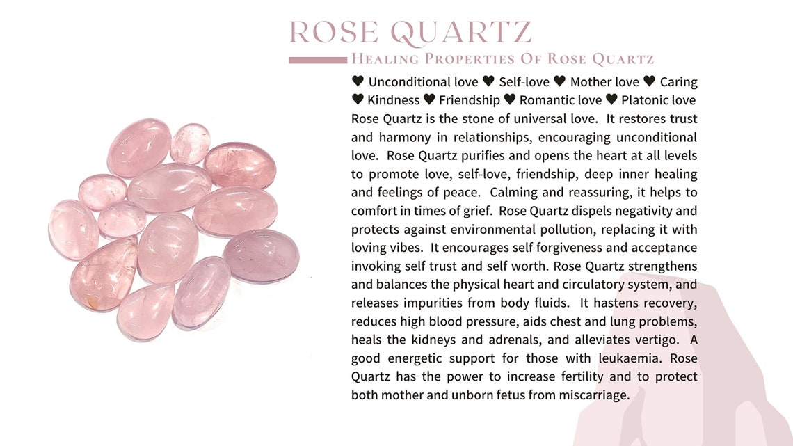 Amazing Pink Rose Quartz Loose Gemstone Cabochon Top Grade | Etsy