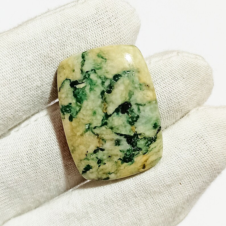 Semi Precious Mariposite 29 Ct Cushion Shape Cabochon Fabulous Quality Natural Mariposite Size 25x18x6 Gemstone Use For Silversmith Ring