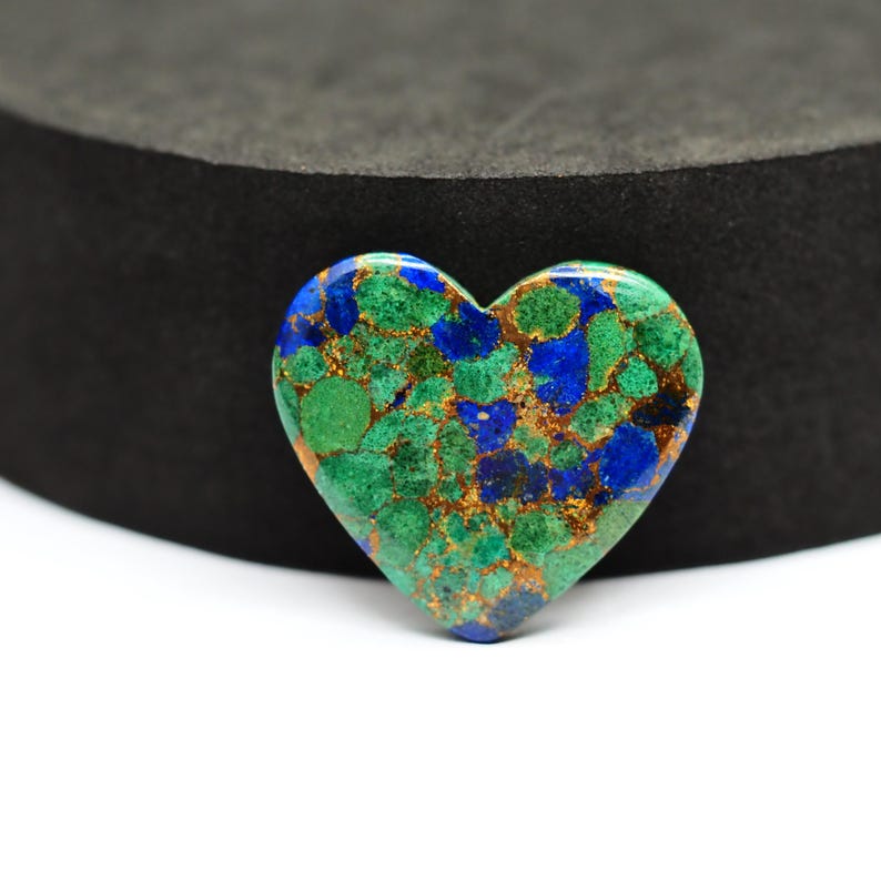 Azurite Copper Cabochon, Green Blue With Copper Matrix Gemstone for ...