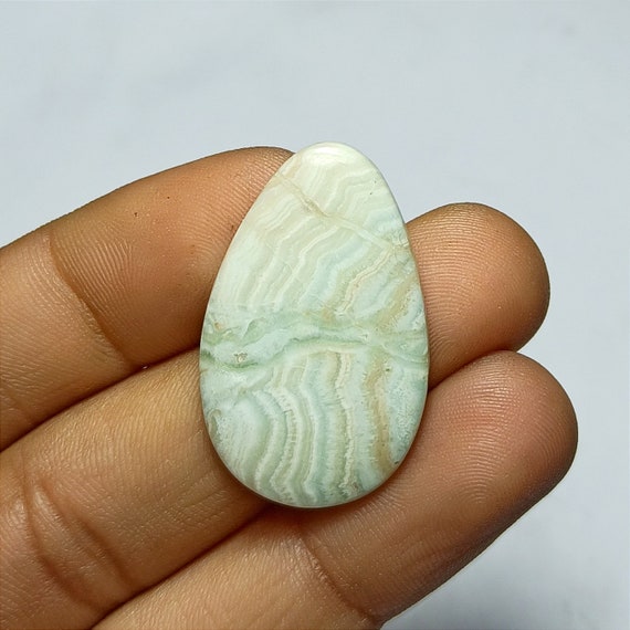 For Jewelry Rare Quality Aragonite Cabochon Gemstone Top Grade Awesome Blue Aragonite Stone 26x16x4 mm Loose Gemstone Oval Shape