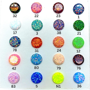 Calibrated Synthetic Bello Opal Faceted Round Gemstone | Brilliant Fire Opal Inlay for Jewelry Designers