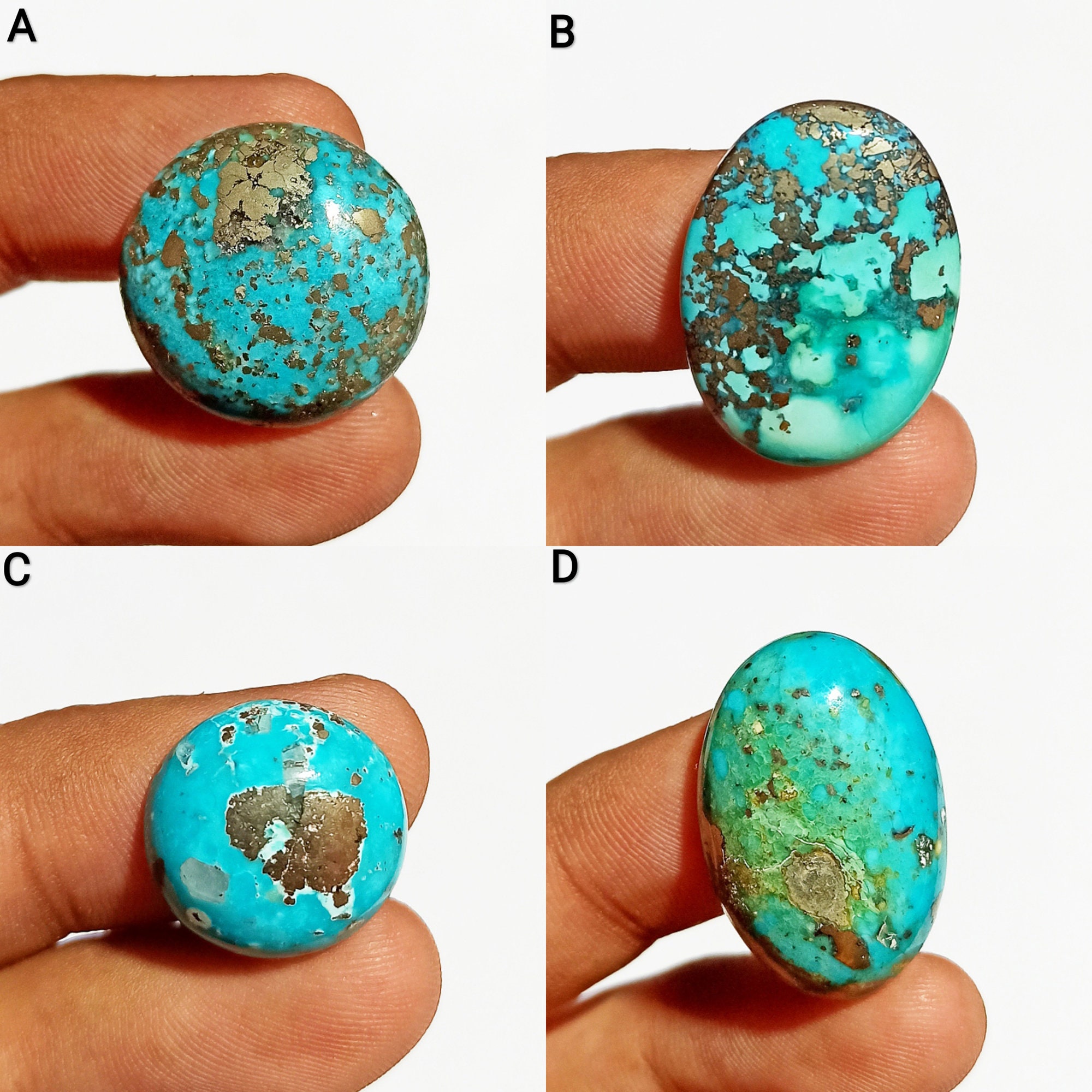 Awesome Quality Persian Turquoise Gemstone Blue Color Natural Etsy