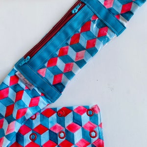 Diabetes pump belly belt, insulin belt, diabetes belly band with viewing window