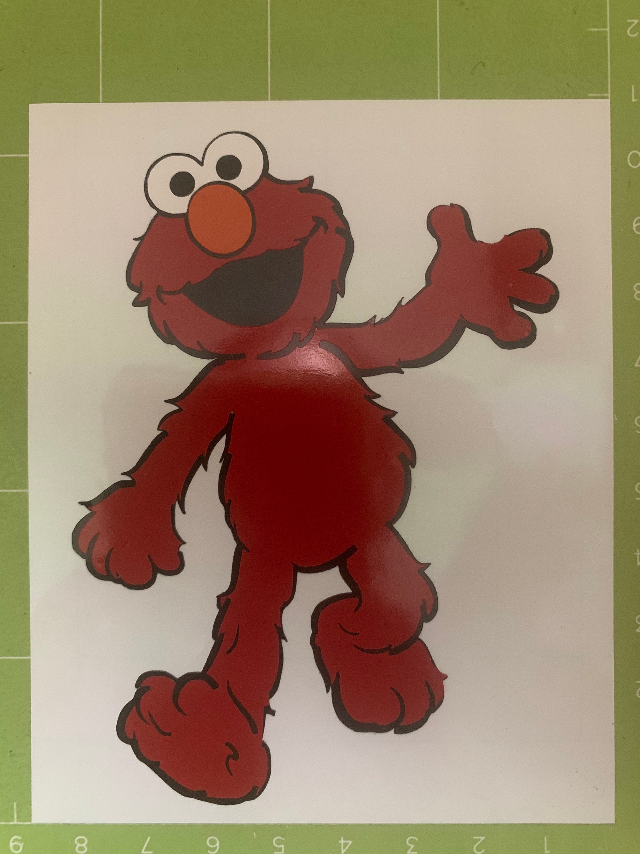 Elmo Sesame Street inspired layered vinyl decal | Etsy