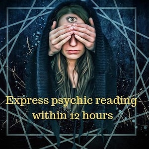 Accurate psychic reading 1 question answered within 12 hours same day express delivery