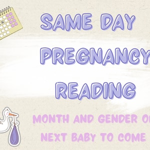 Psychic Baby Gender & Month Reading: Same Day Delivery