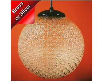 Round Glass Pendant Lights | Glass Globe Pendants | Kitchen Island Lights | Kitchen Ceiling Light | MCM Glass Globes | Kitchen Pendants