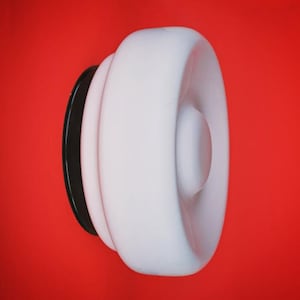 6 Available | Mid Century Milk Glass Sconce Lights | Round Wall Sconce | Ceiling Sconce | Opaline Glass Lighting | Retro Wall Lamps