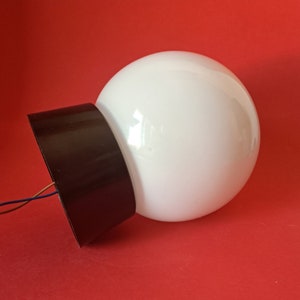 Mid Century Milk Glass Globe Ceiling Light | Opaline Glass Ceiling Sconce | Wall Sconces | Bakelite Lamps | Globe Sconce | Round White Light