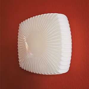 Flush Mount Ceiling Light | Wall Sconce | Semi Flush Mount | Milk Glass Sconce | Ceiling Sconce | Milk Glass Sconce | Glass Lamp