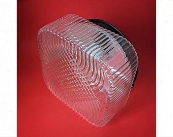 Bohemian Glass Square Ceiling Sconce: Mid Century Light Fixture