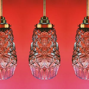 Vintage Murano Glass Pendant Lights | Bohemian Glass Lights | European Crystal Cut Glass Pendant Lights | Beautiful Glass Lighting