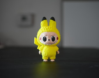Labubu X Pikachu Mashup – 3D Printed Pikabubu Collectible