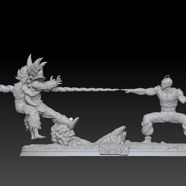 Piccolo vs Raditz-Digital STL File/Anime Inspired 3D Model for 3D Printing