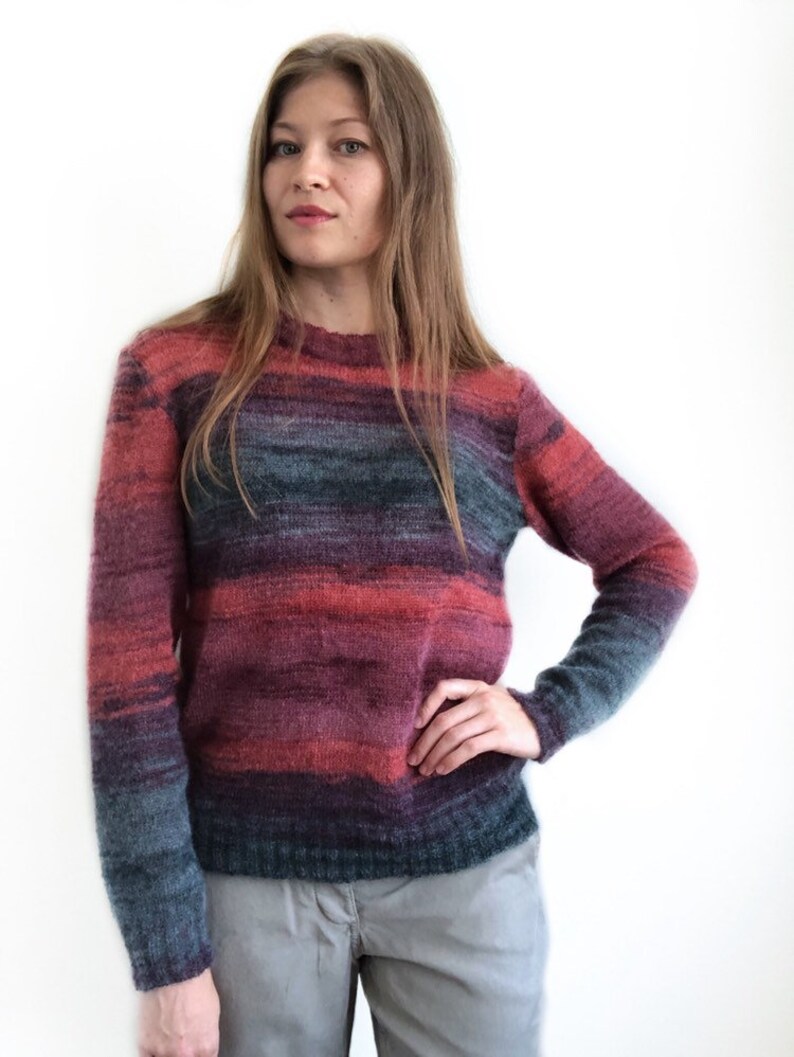 Hand knit sweater cozy mohair jumper oversize sweater women Etsy