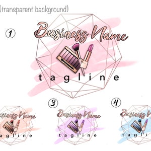 Makeup Artist Logo, Makeup Logo, Beauty Logo, Premade Logo Design, Rose Gold Logo, Business Logo, PNG logo, Instagram Logo, Transparent Logo