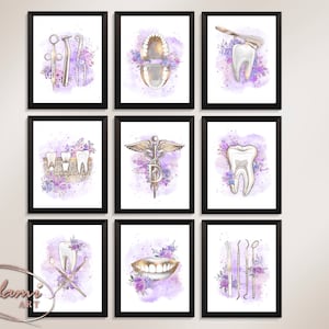 Dentistry Wall Art, Dental Clinic Decor, Dental Art, Dentist Room Print, Tooth Anatomy Art, Dental Anatomy Print, Dental Health Art