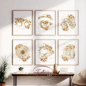 Ophthalmology Art, Eye Anatomy Poster, Optometry Art, Optician Gift, Ophthalmologist Gift, Ophthalmic Clinic Decor, Optician Office Decor