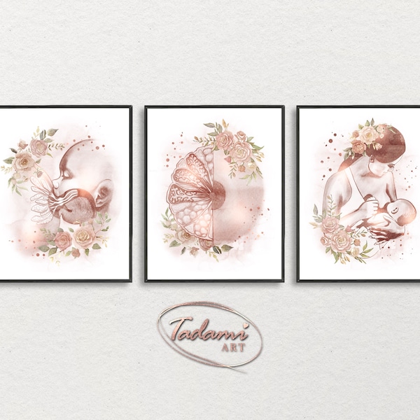 Lactation Wall Art, Breastfeeding Print, Lactation Consultant Art, Mammary Anatomy Art, Mammology Poster, Mastologist Gift, Breast Anatomy