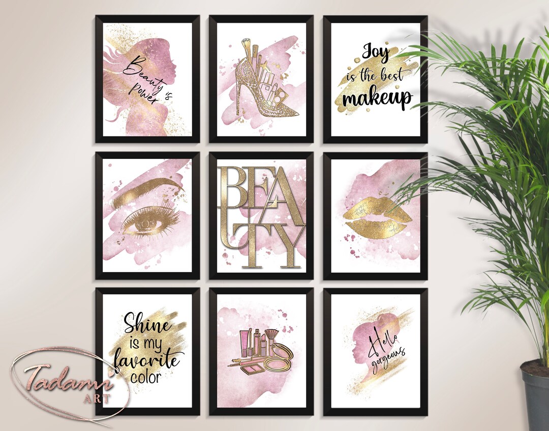 Beauty Wall Art Trendy Poster Makeup Print Girls Quotes - Etsy Australia
