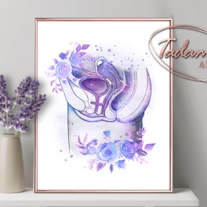 OBGYN Wall Art, Gynecology Poster, Gynecologist Gift, Obstetrics Print ...