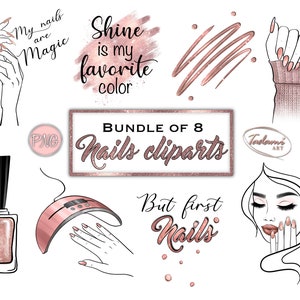 8 Nails Clipart, Nails PNG , Nail Artist Clipart, Nail Polish Png, Nails Png, Beauty Clipart, Nail  Polish Clipart, Nails Quote PNG