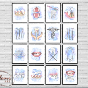 Dental Clinic Decor, Dentist Gift, Dental Wall Art, Tooth Anatomy Poster, Dentistry Print, Dental Office Art, Dental Health Print, Tooth Art