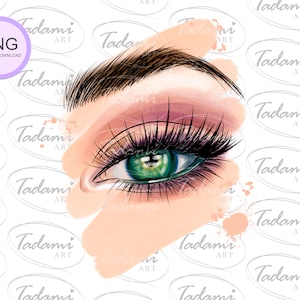 Eye Clipart Makeup Clipart Eyelashes Clipart Pupil Clipart Beauty Clipart PNG Sublimation Fashion Designs Watercolor Clipart