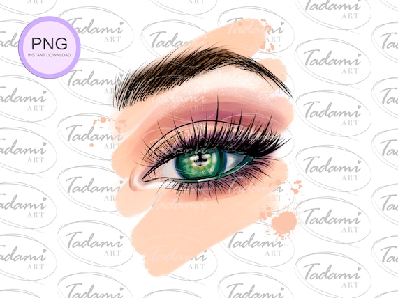 Eye Clipart Makeup Clipart Eyelashes Clipart Pupil Clipart Beauty Clipart  PNG Sublimation Fashion Designs Watercolor Clipart