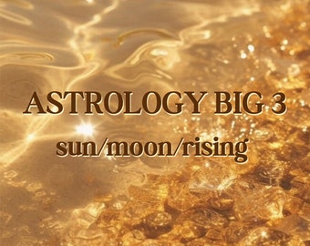 Personalisierte Astrologie-Lesung, Sonne-Mond aufgehender Prozess (PDF)
