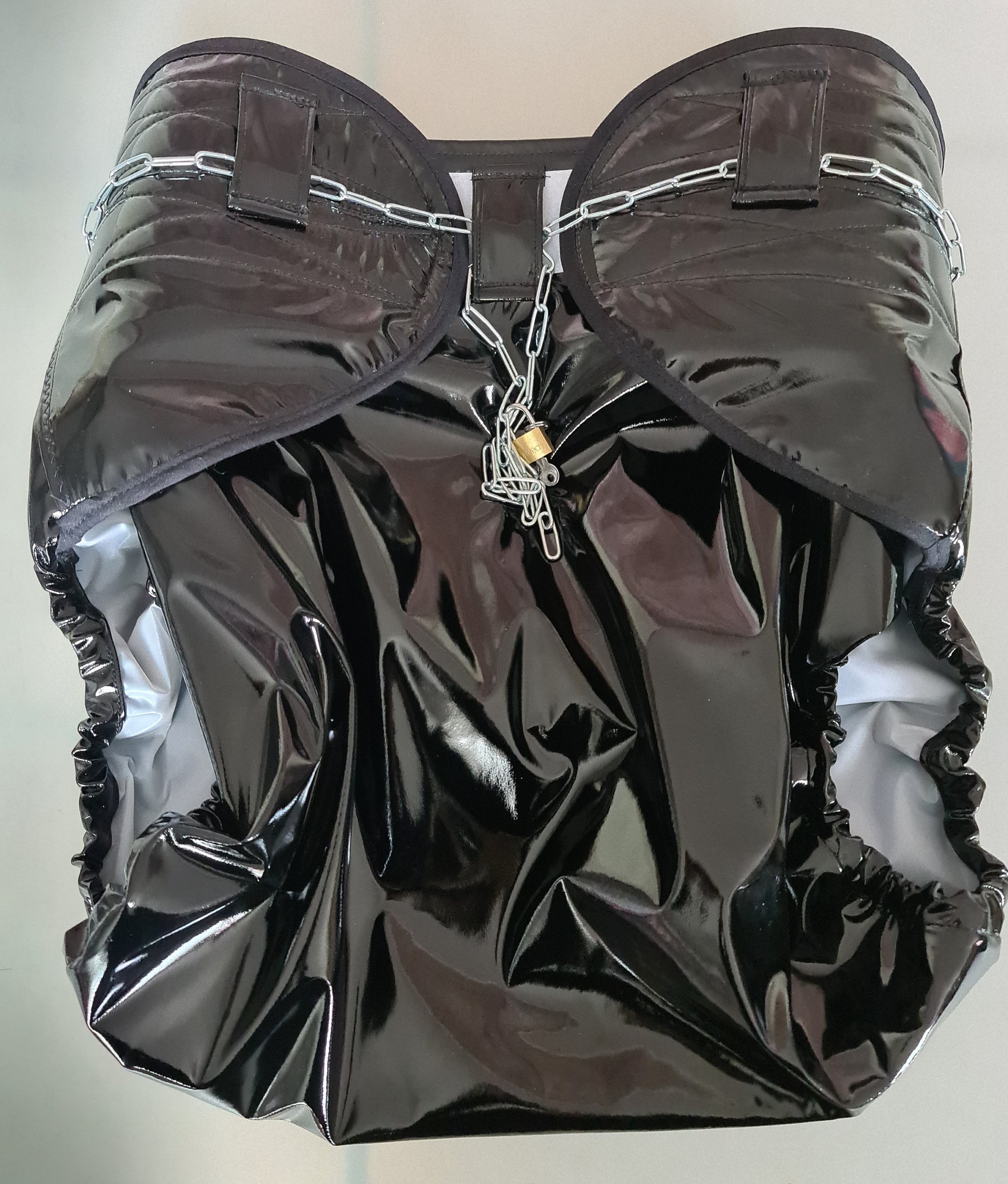 Lockable Diaper Pants Adult Baby Double PVC Inside and Outside Thick