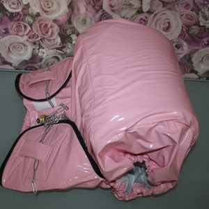 Lockable abschließbar Spreizhose Spreading Diaper Omutsu Adult Baby doppelt PVC innen und außen